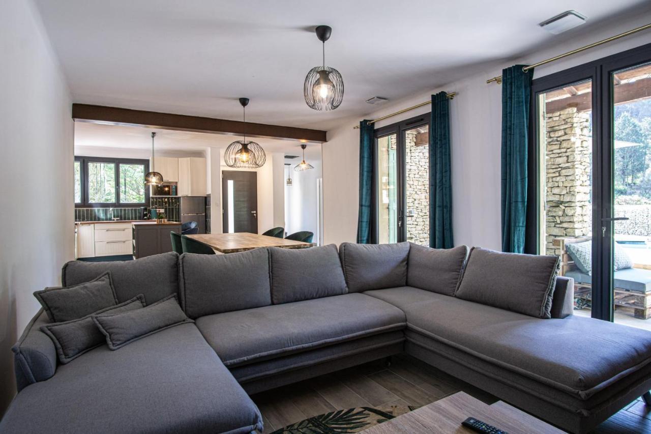 Maison idéale pour les familles avec piscine privée - Fontaine-de-Vaucluse Esterno foto