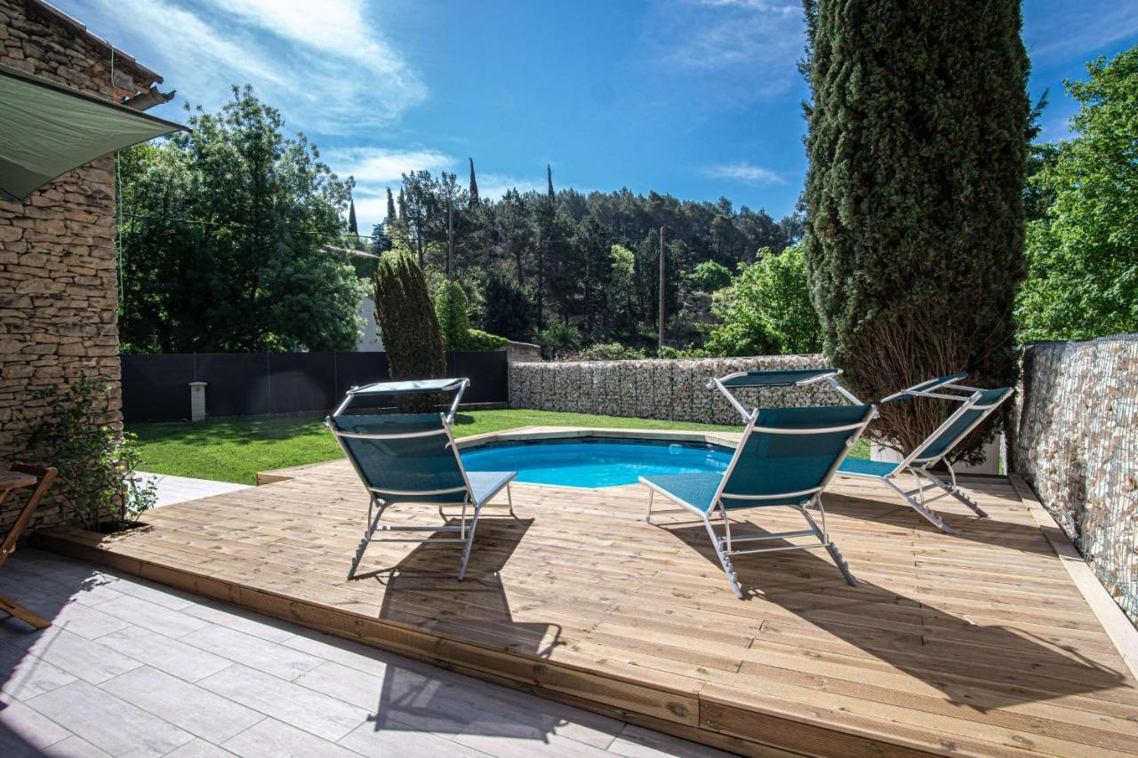 Maison idéale pour les familles avec piscine privée - Fontaine-de-Vaucluse Esterno foto
